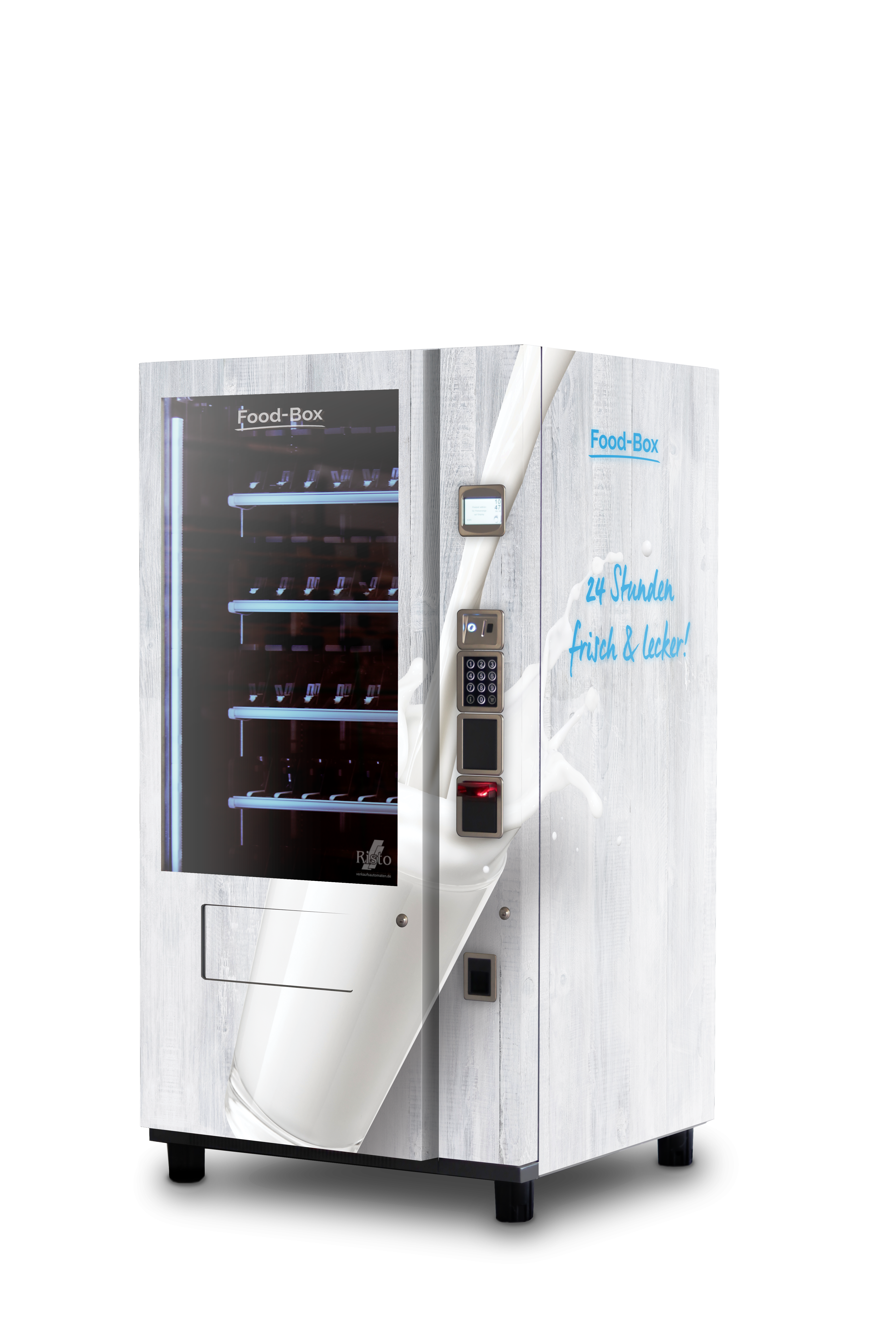 Drankautomaten Design Melk-wit-glas