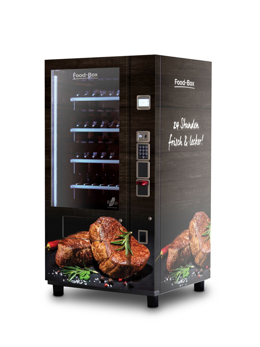 Verkaufsautomat mit Steak-Motiv