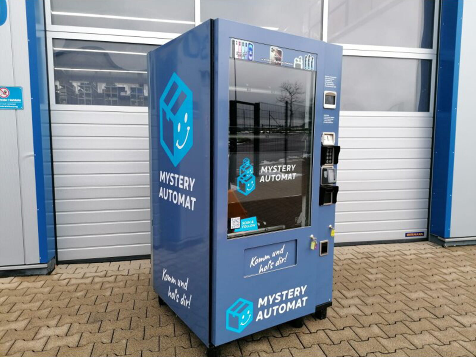 Mysteryautomat von Risto Vending mit Secret-Packs-Design      