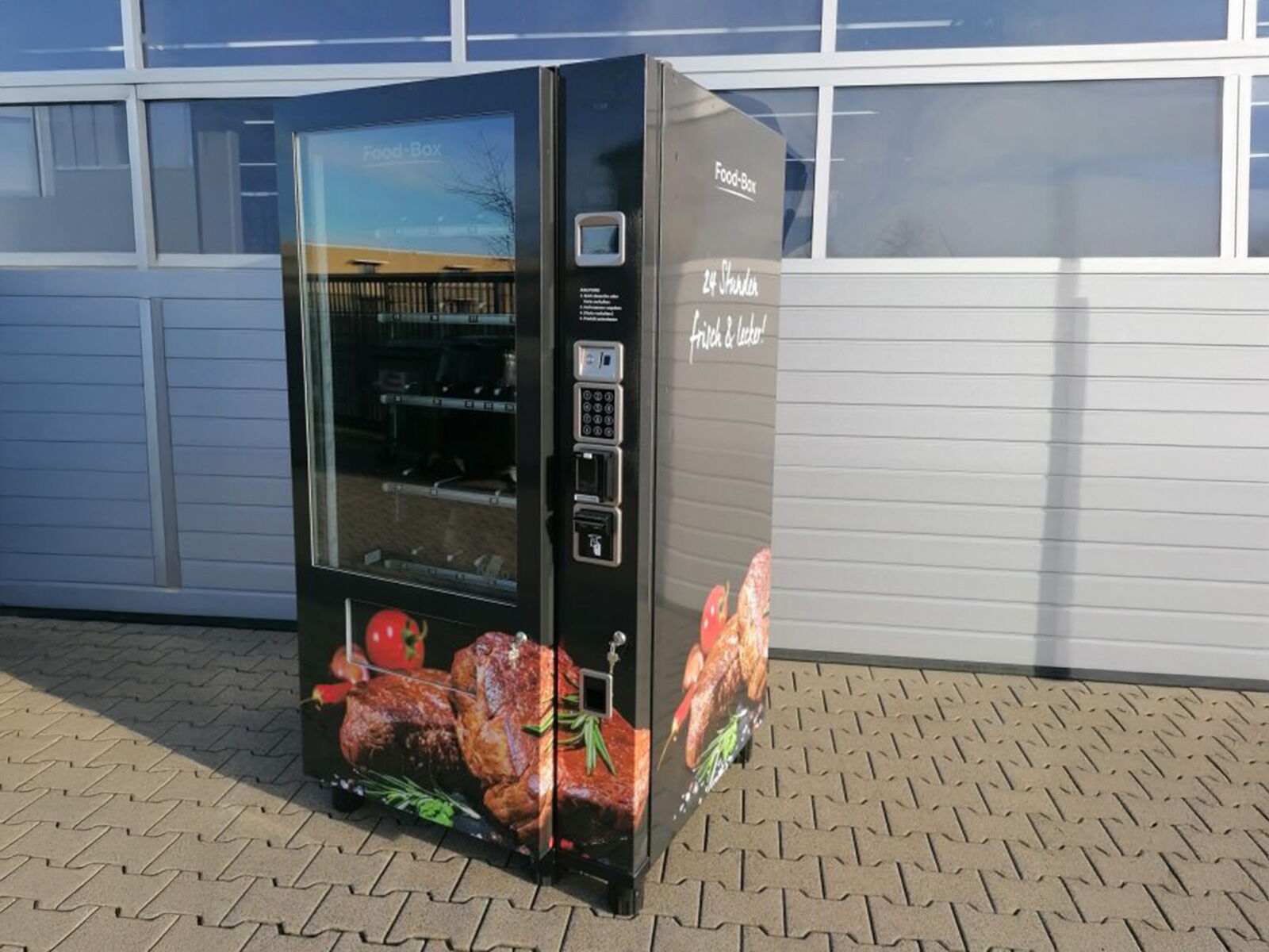 Gebrauchter Grillfleischautomat als Lebensmittelautomat, Detailansicht 2      
