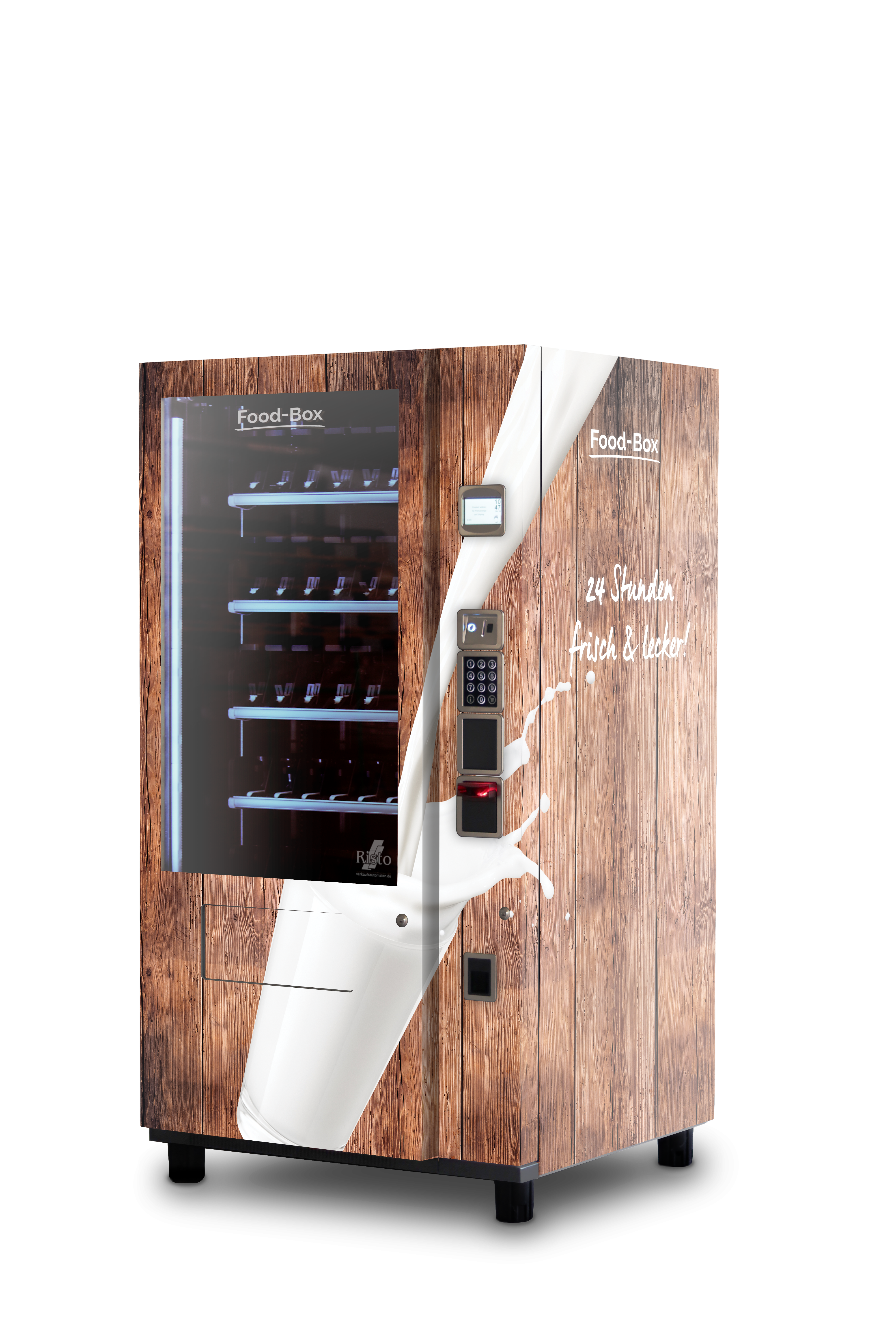 Drankautomaten Design Melk-bruin-glas