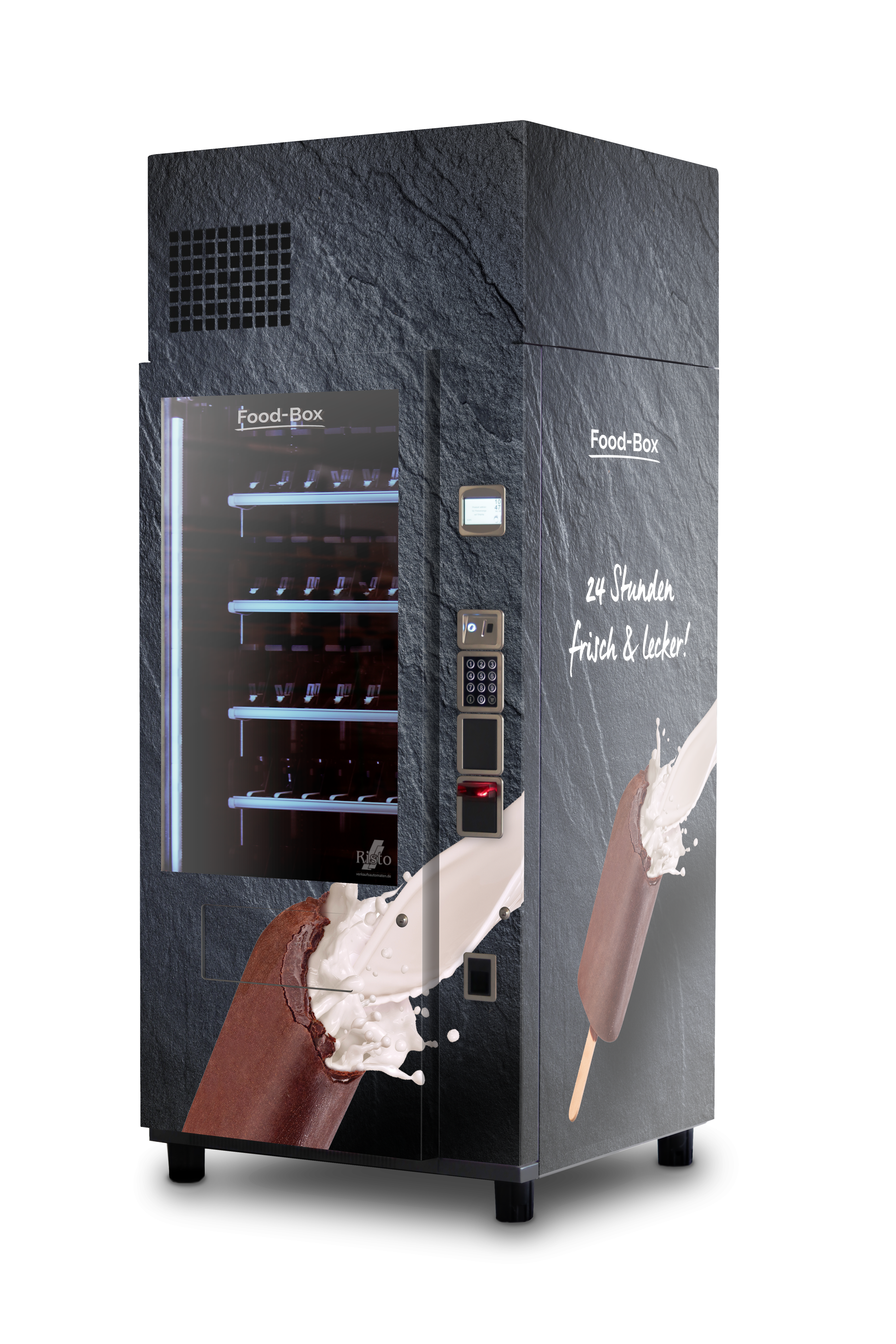 Eisautomat Design Schokoeis Schiefer