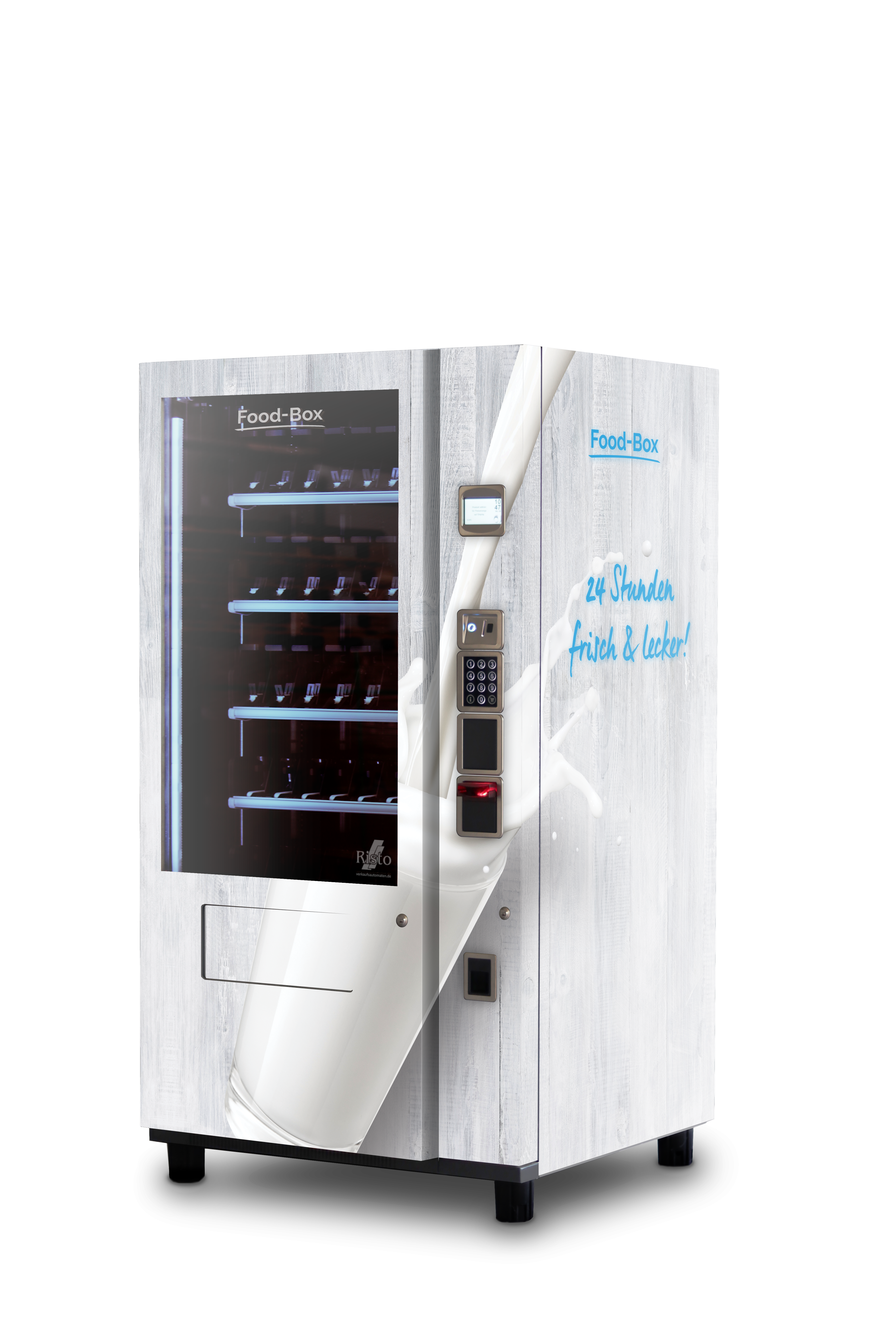 Getränkeautomat Design Milch Weiß