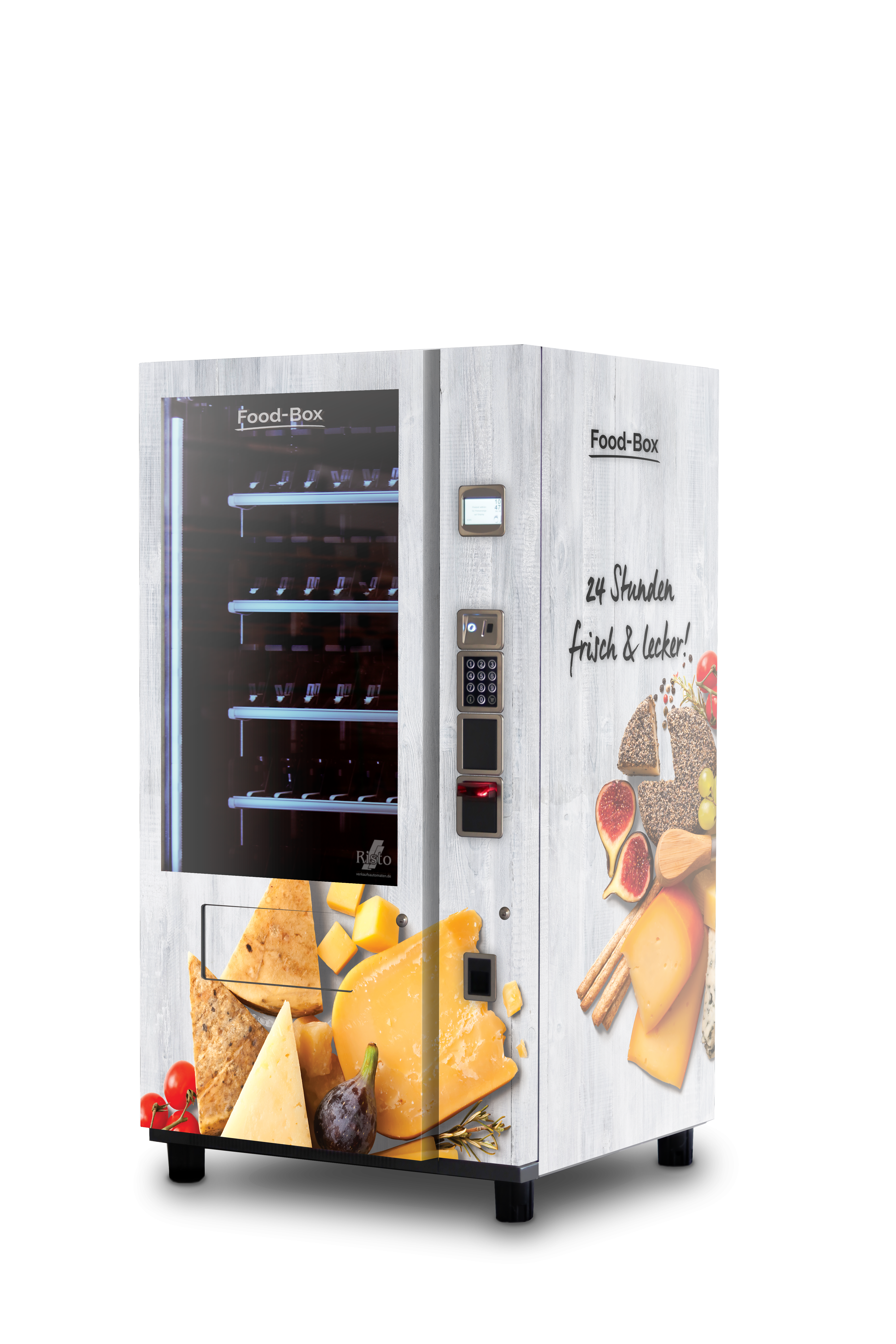 Lebensmittelautomat Design Käse Weiß