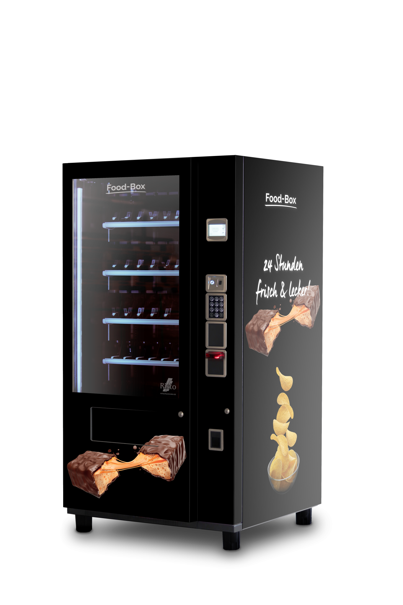 Snackautomat Design Snacks Holz Nuss